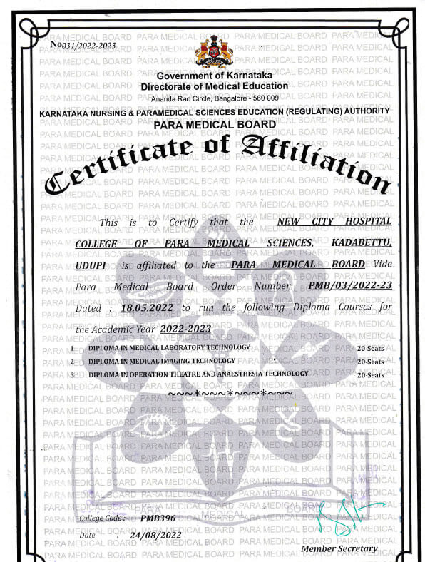 Certificate of Affiliation